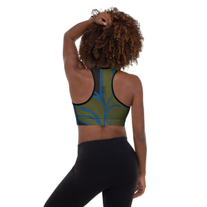 Avocado Leaves | Women's Fine Art Padded Sports Bra