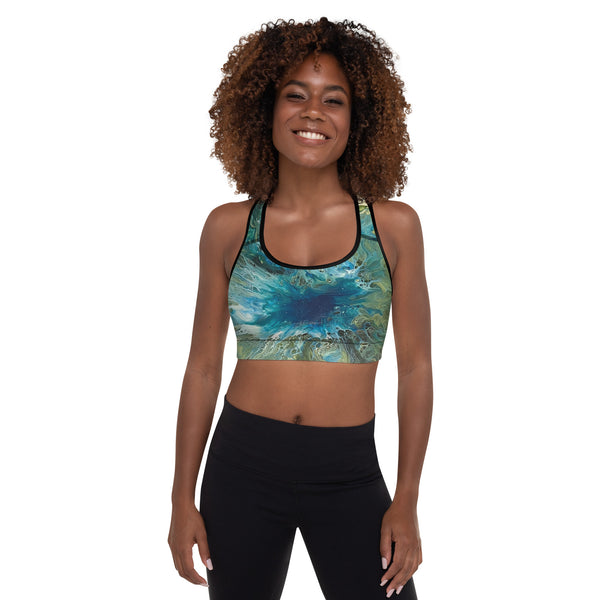 Buy Lovable Sport Abstract Printed Seamless Workout Bra With Full
