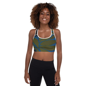 Avocado Leaves | Women's Fine Art Padded Sports Bra