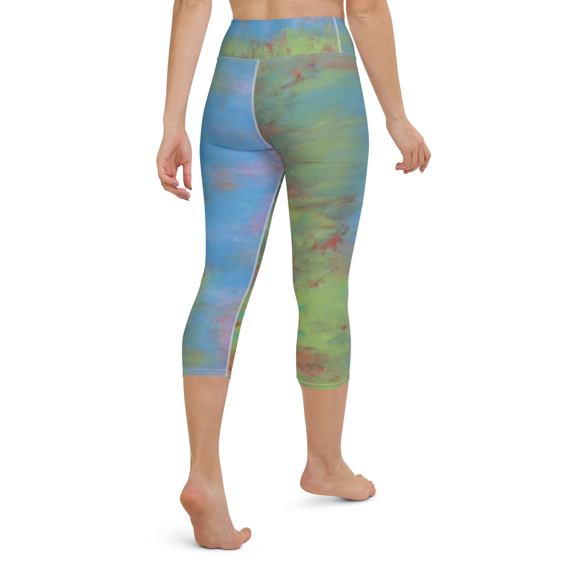 Colors of Lido | Women's Fine Art High-Waist Capris