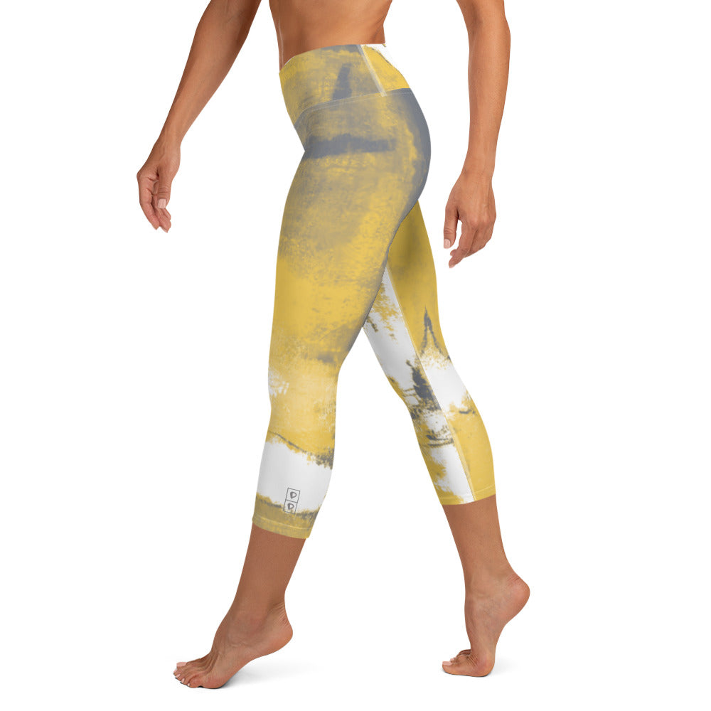 Abstract Woman  |  Women's Fine Art High-Waist Capris
