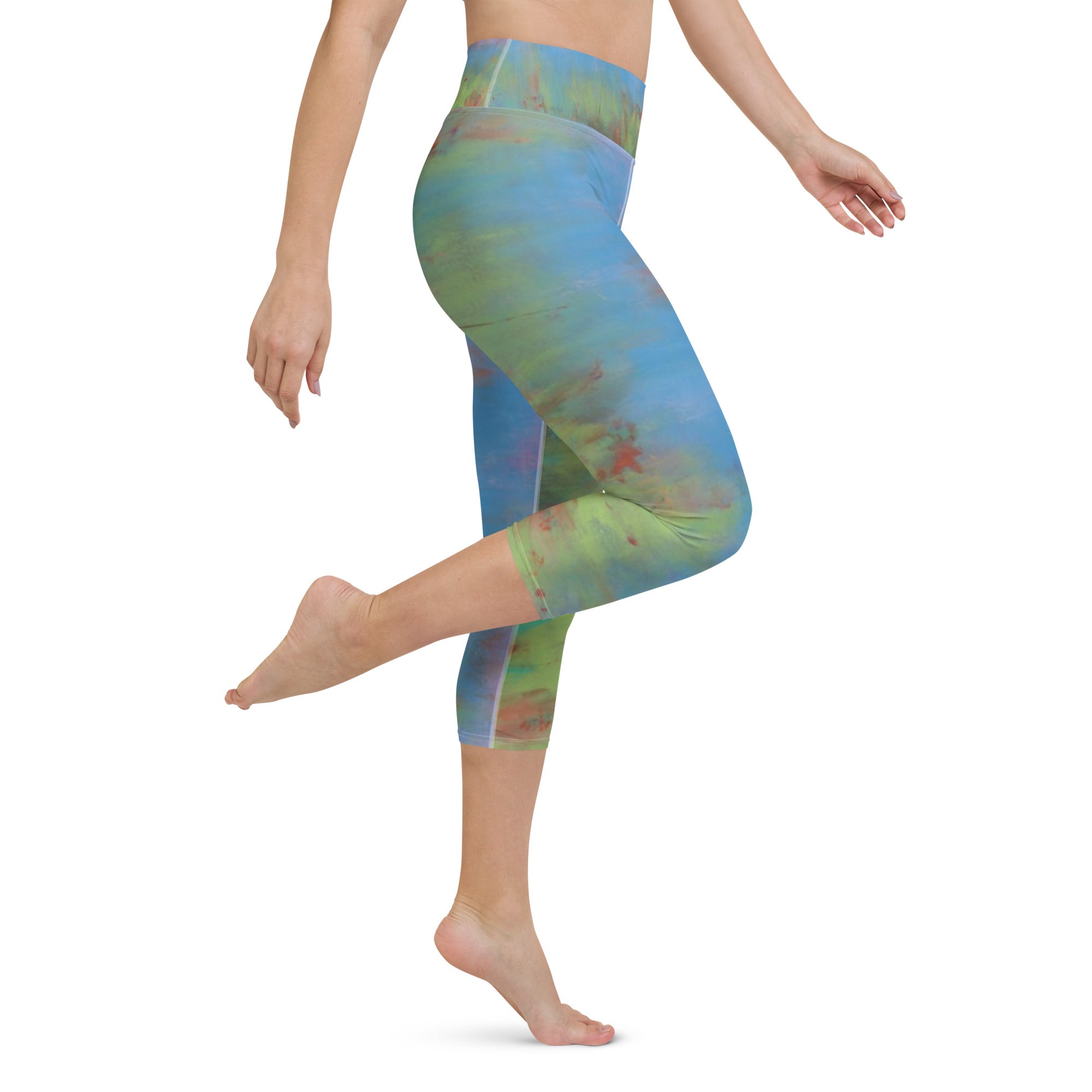 Colors of Lido | Women's Fine Art High-Waist Capris