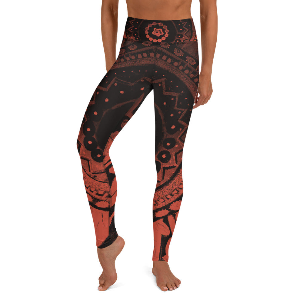 Mandala | Women's Fine Art High-Waist Leggings