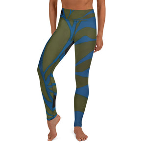 Avocado Leaves | Women's Fine Art High-Waist Leggings