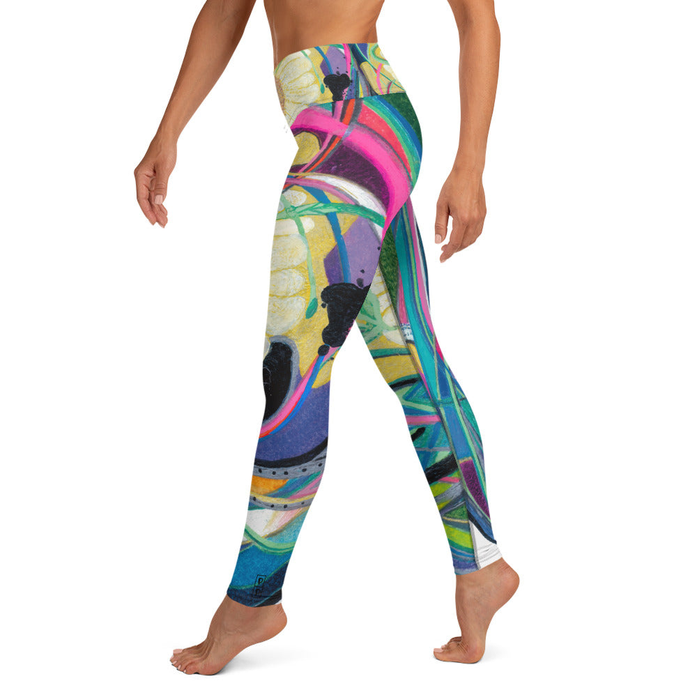 Nicole's Abstracts | Women's Fine Art High-Waist Leggings