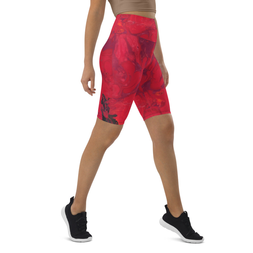 "Hibiscus" Biker Shorts