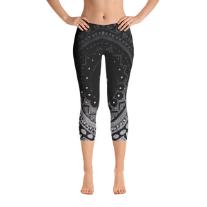 Mandala | Women's Fine Art Regular-Waist Capris