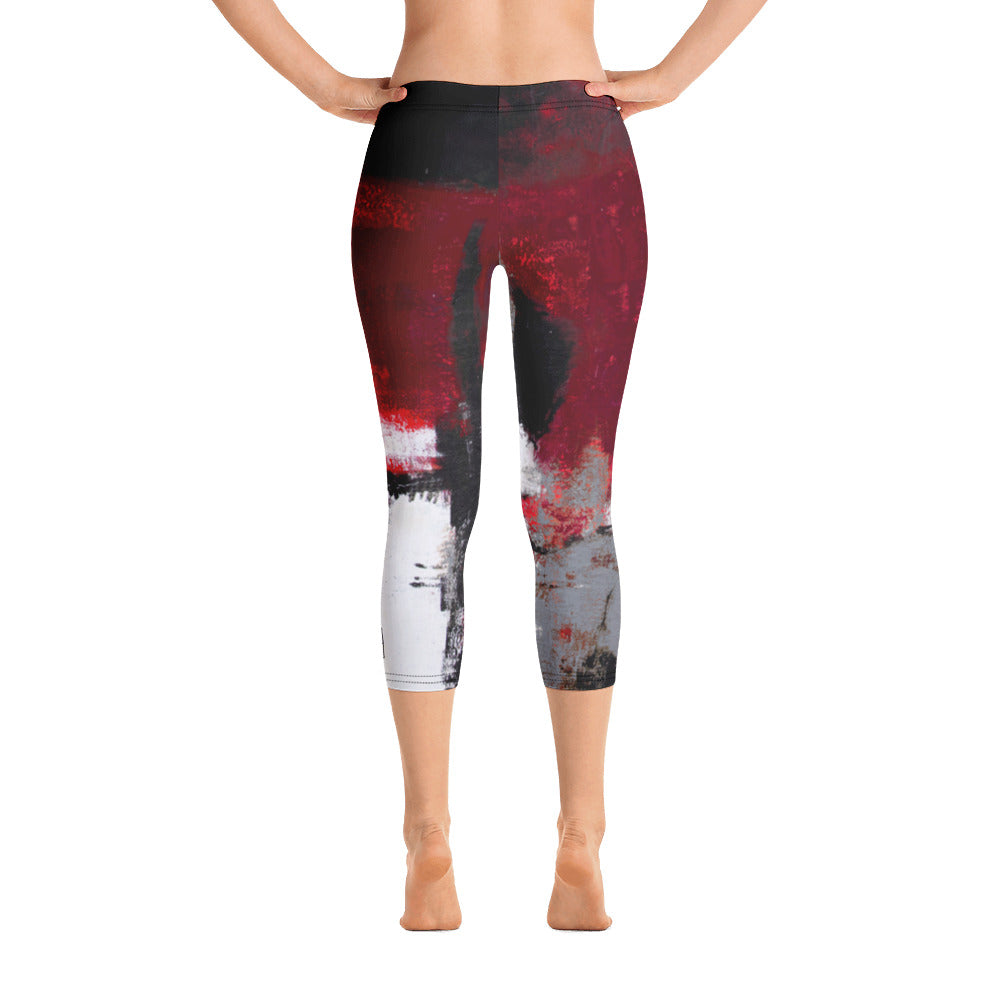 Abstract Woman | Women's Fine Art Regular-Waist Capris