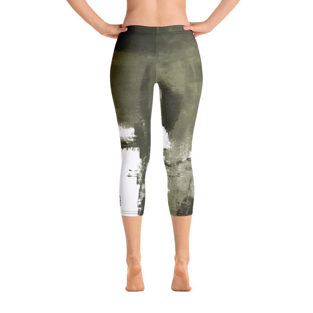 Abstract Woman | Women's Fine Art Regular-Waist Capris