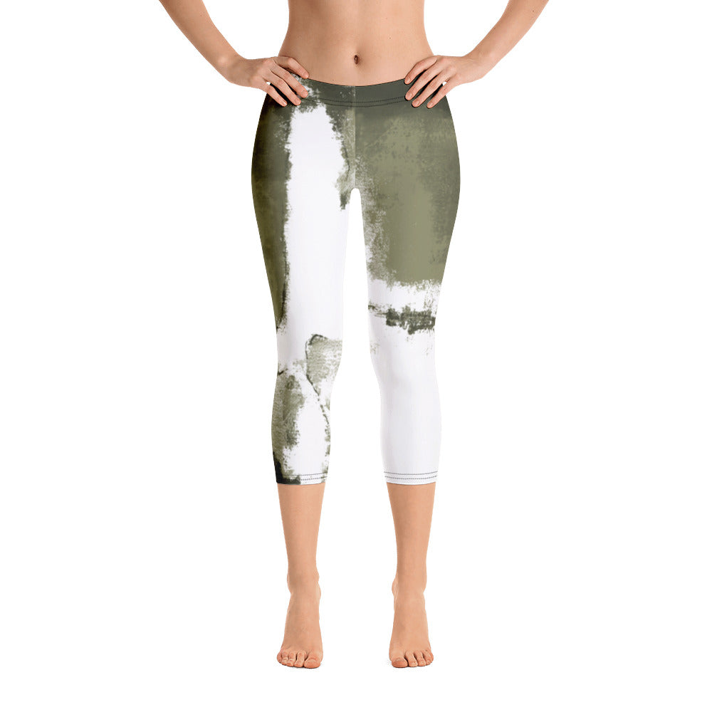 Abstract Woman | Women's Fine Art Regular-Waist Capris