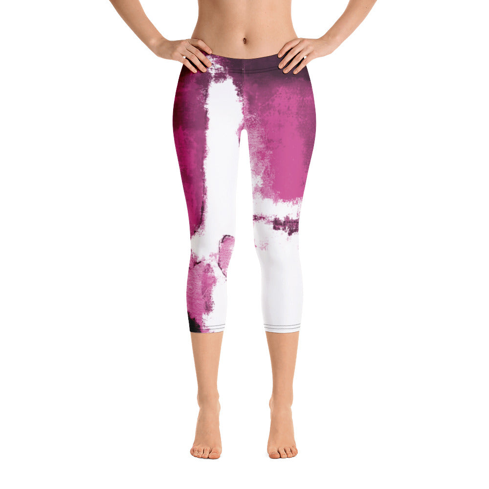 Abstract Woman | Women's Fine Art Regular-Waist Capris