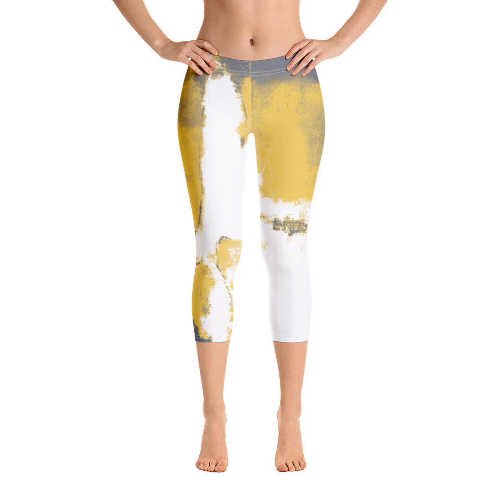 Abstract Woman | Women's Fine Art Regular-Waist Capris