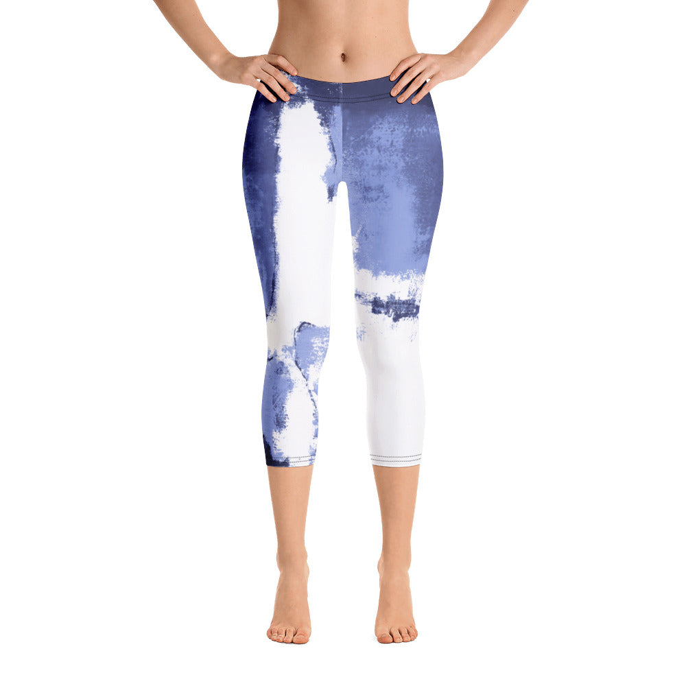 Abstract Woman - Winter Edition | Women's Fine Art Regular-Waist Capris