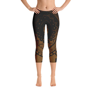 Mandala | Women's Fine Art Regular-Waist Capris