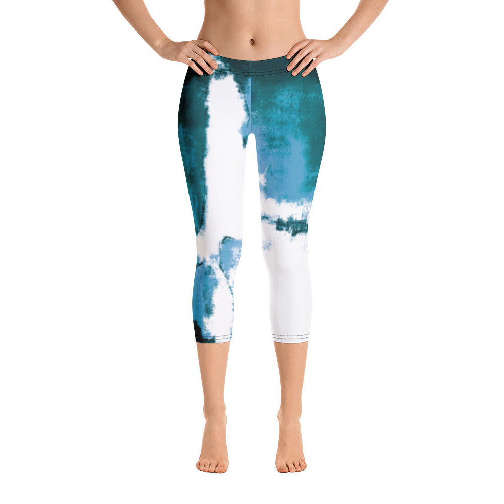 Abstract Woman - Winter Edition | Women's Fine Art Regular-Waist Capris