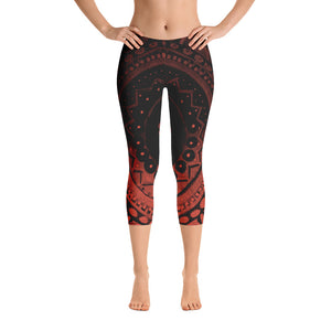 Mandala | Women's Fine Art Regular-Waist Capris