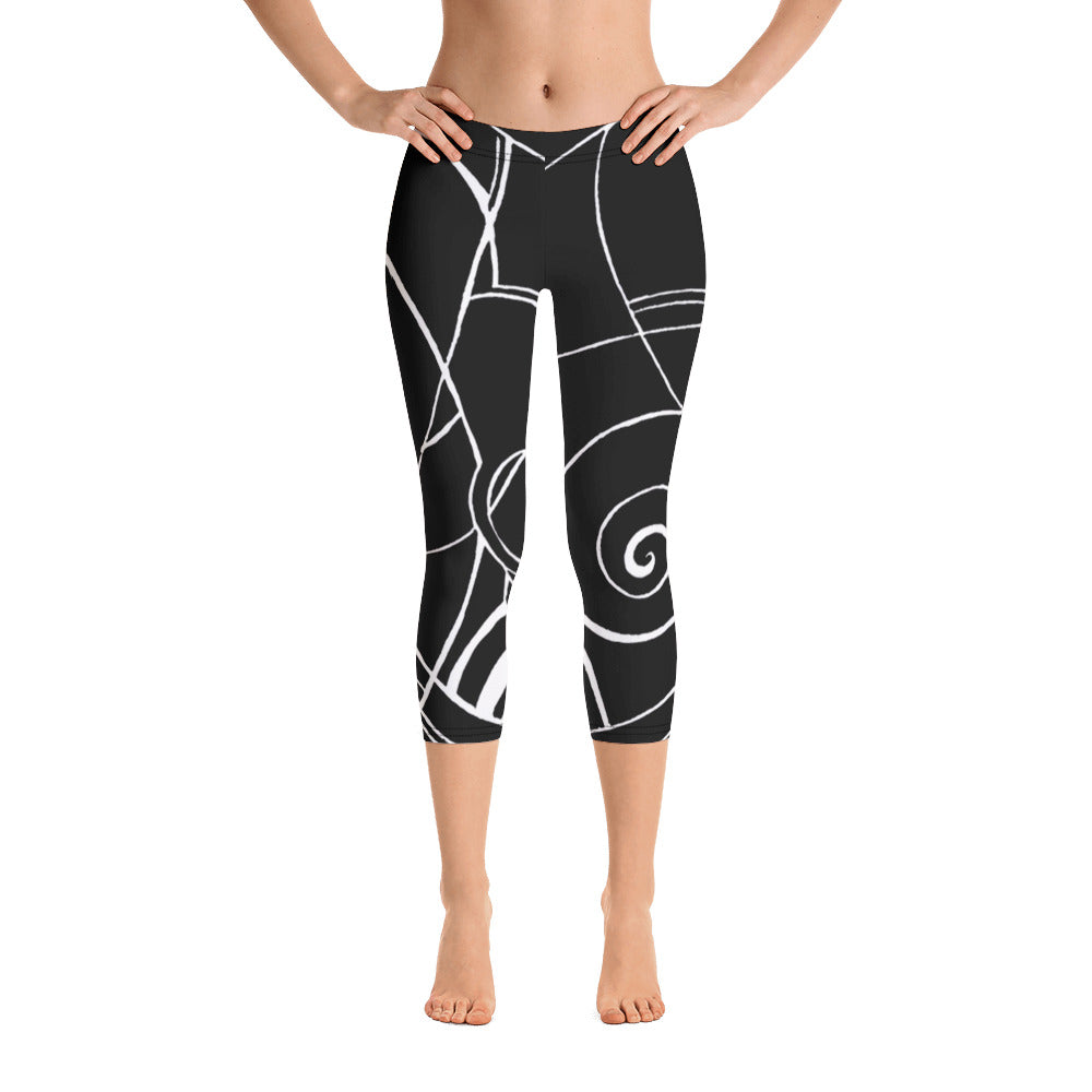 Nicole's Sketch | Women's Fine Art Regular-Waist Capris