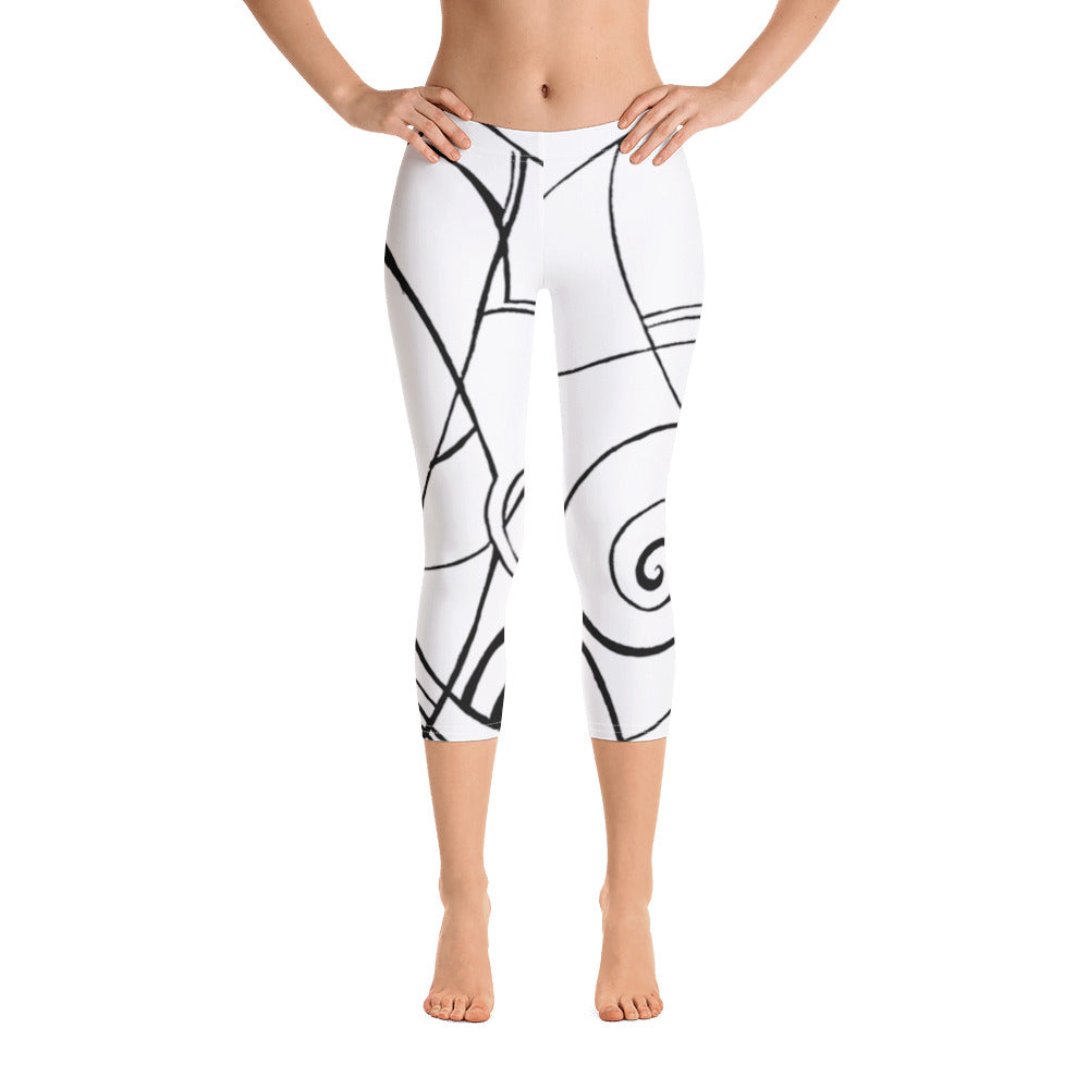 Nicole's Sketch | Women's Fine Art Regular-Waist Capris