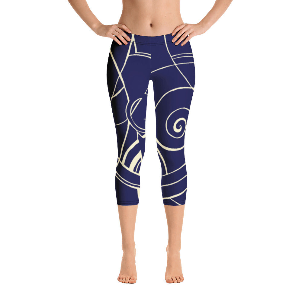 Nicole's Sketch | Women's Fine Art Regular-Waist Capris