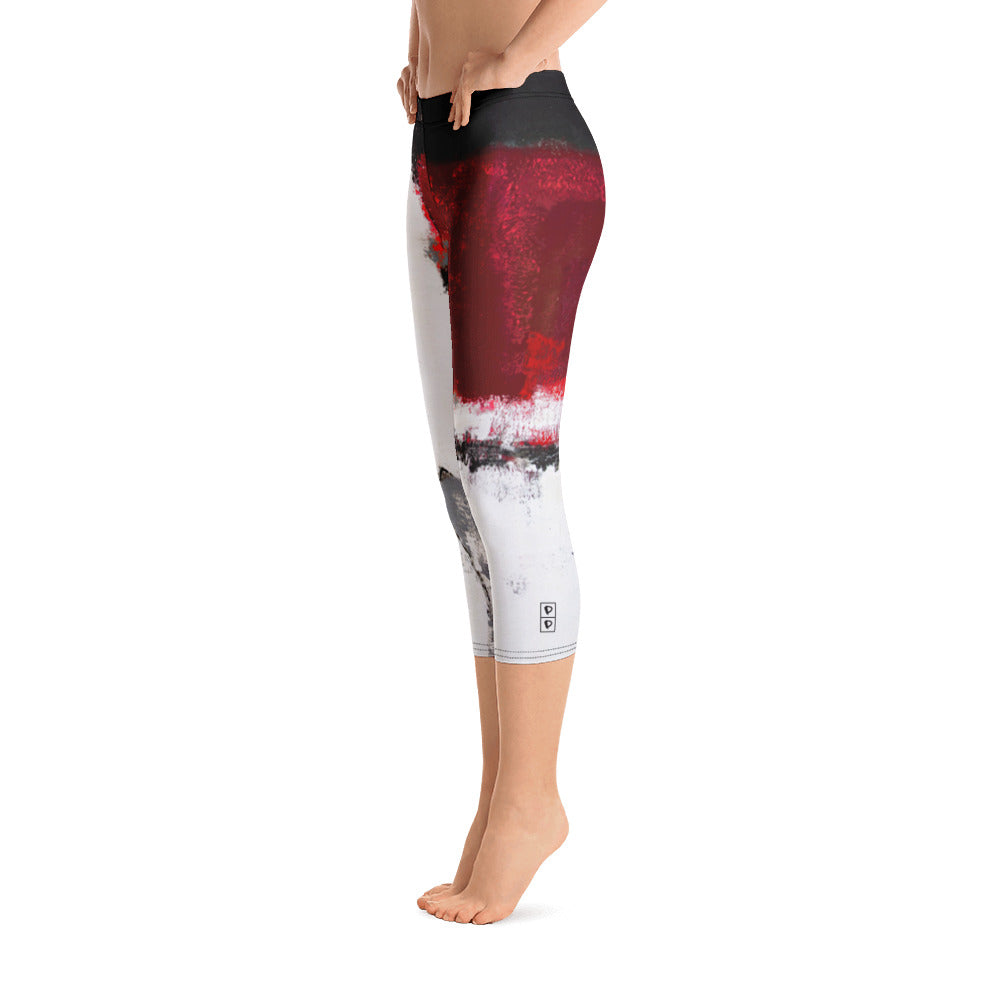 Abstract Woman | Women's Fine Art Regular-Waist Capris