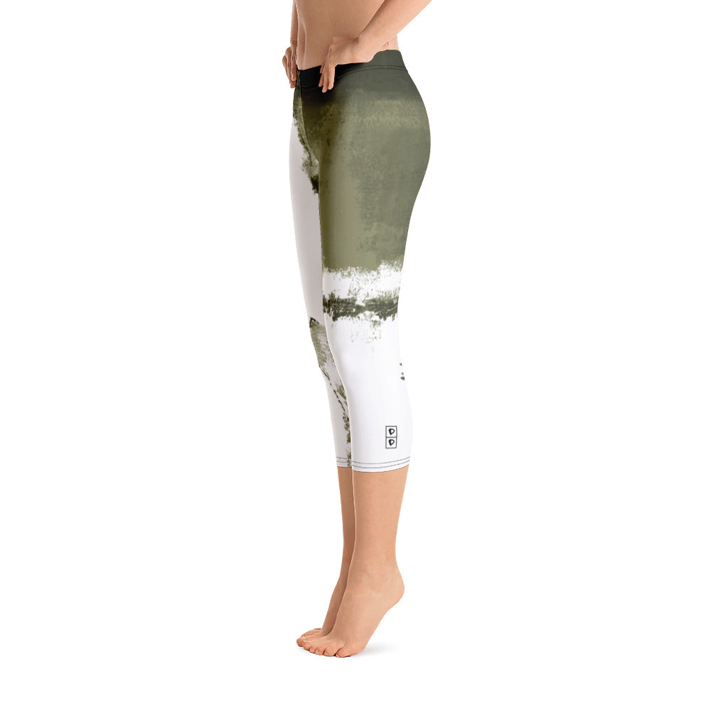 Abstract Woman | Women's Fine Art Regular-Waist Capris