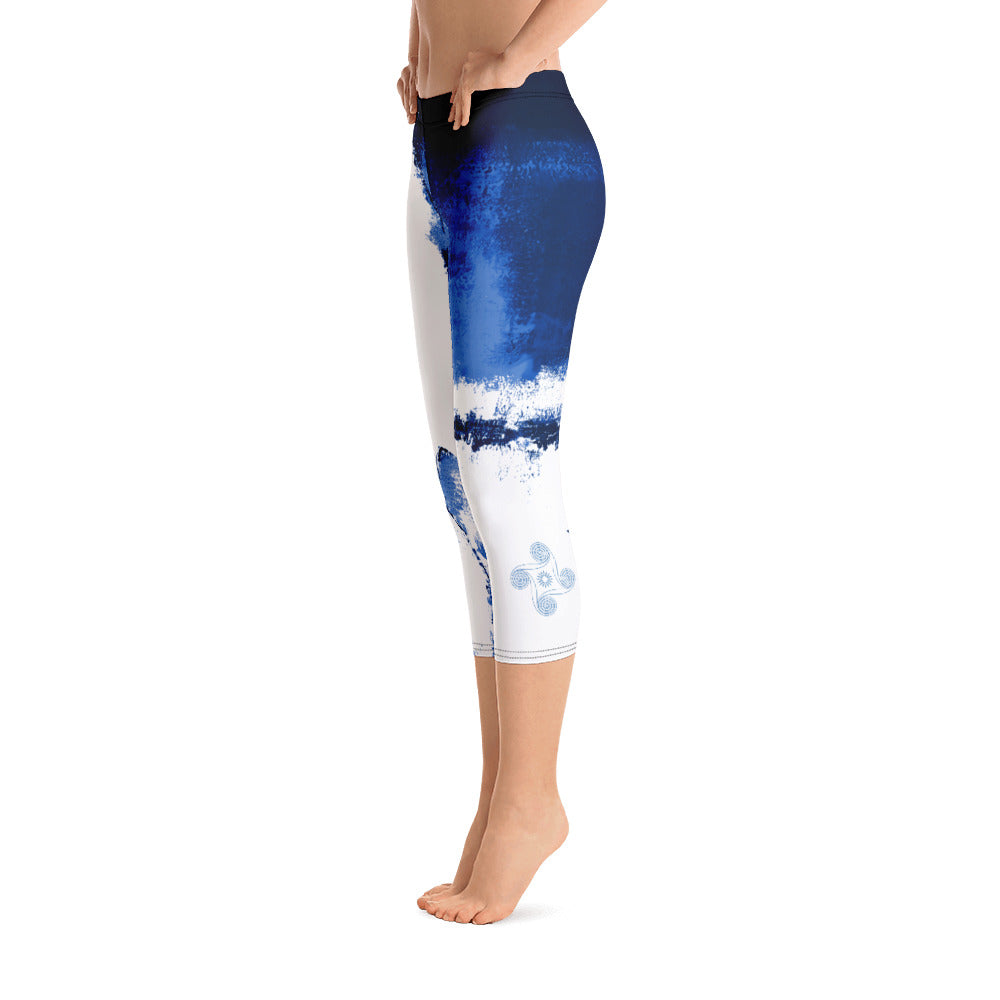 New College Abstract Woman | Women's Fine Art Regular-Waist Capris