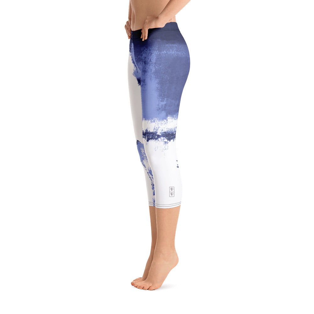 Abstract Woman - Winter Edition | Women's Fine Art Regular-Waist Capris