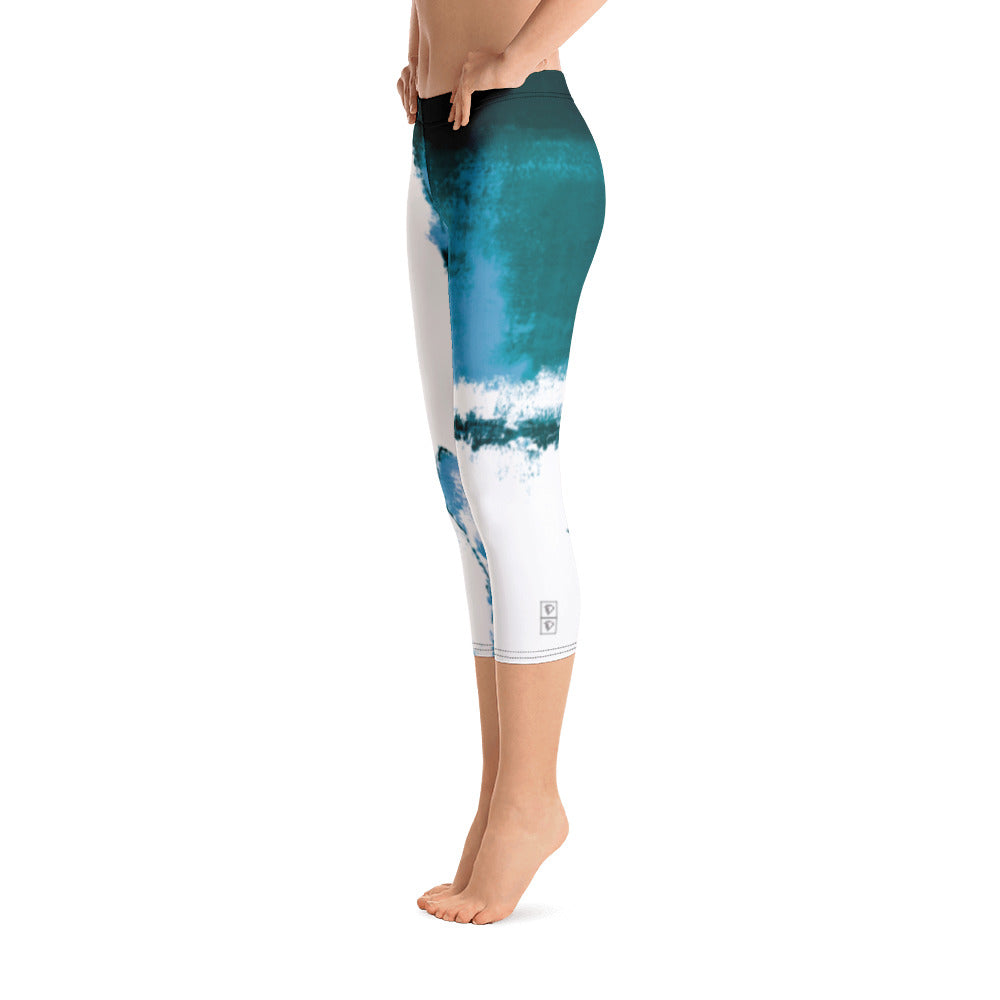 Abstract Woman - Winter Edition | Women's Fine Art Regular-Waist Capris
