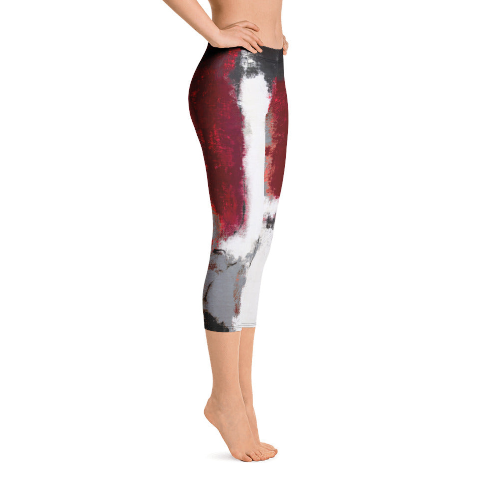 Abstract Woman | Women's Fine Art Regular-Waist Capris