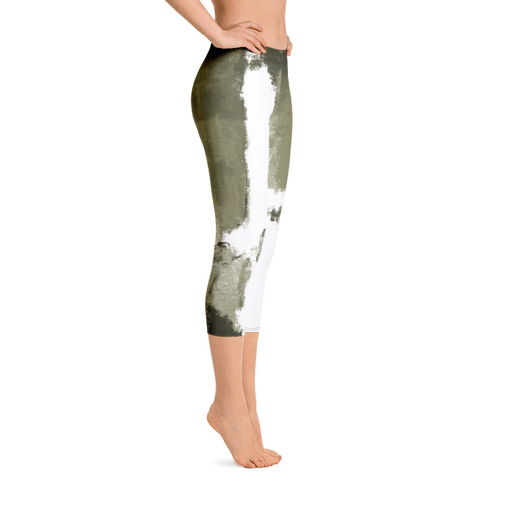 Abstract Woman | Women's Fine Art Regular-Waist Capris