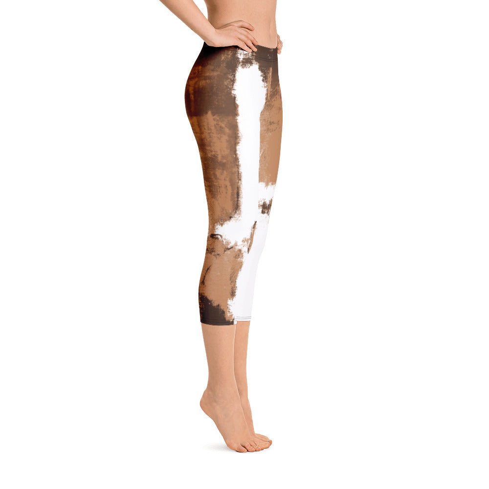 Abstract Woman | Women's Fine Art Regular-Waist Capris