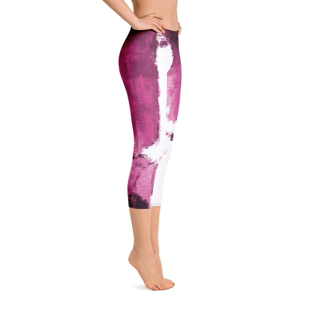 Abstract Woman | Women's Fine Art Regular-Waist Capris