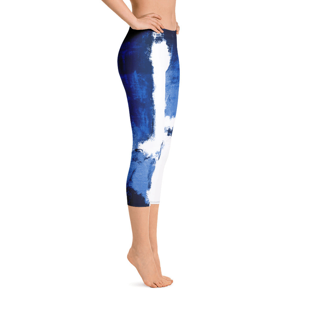 New College Abstract Woman | Women's Fine Art Regular-Waist Capris