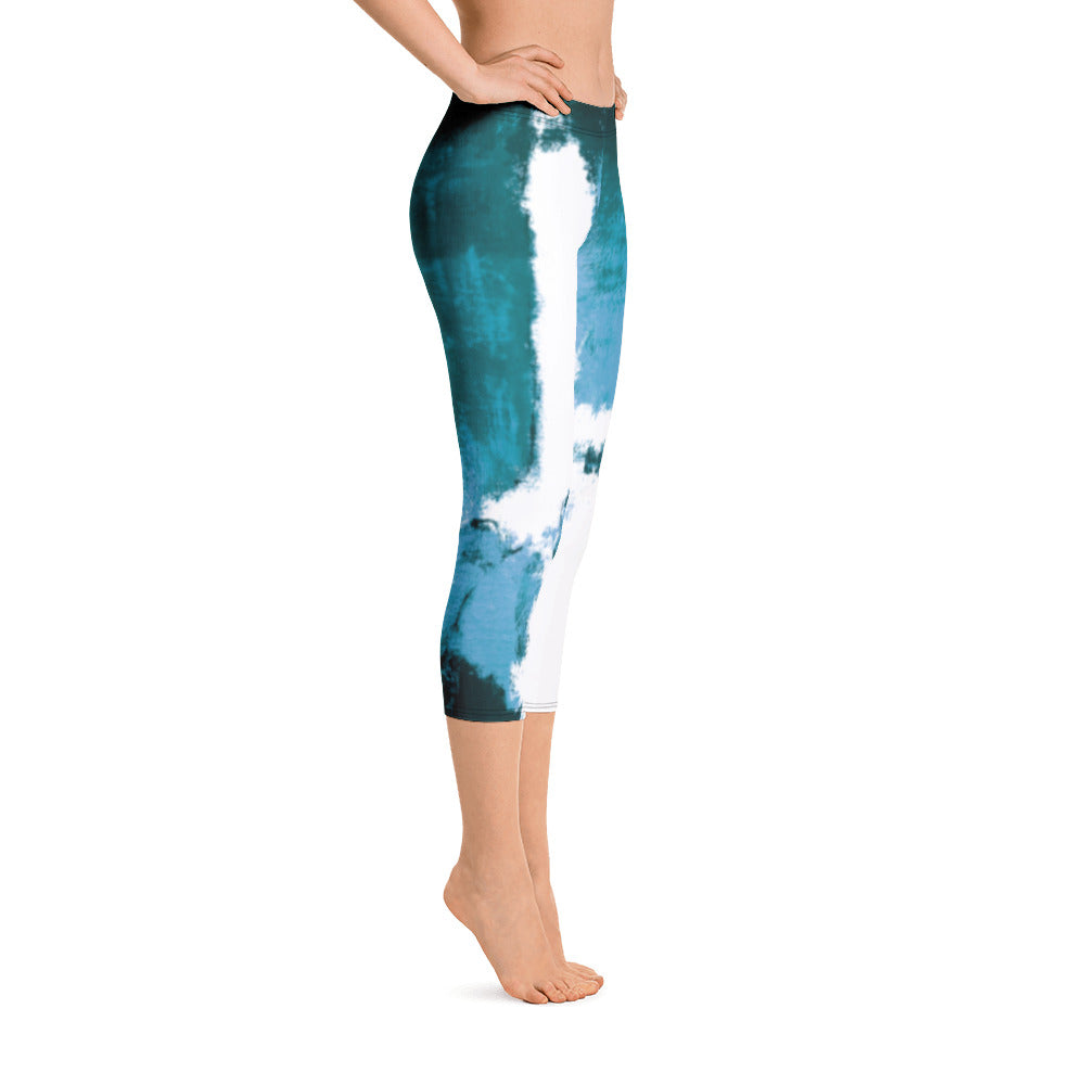 Abstract Woman - Winter Edition | Women's Fine Art Regular-Waist Capris