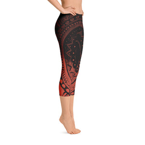 Mandala | Women's Fine Art Regular-Waist Capris