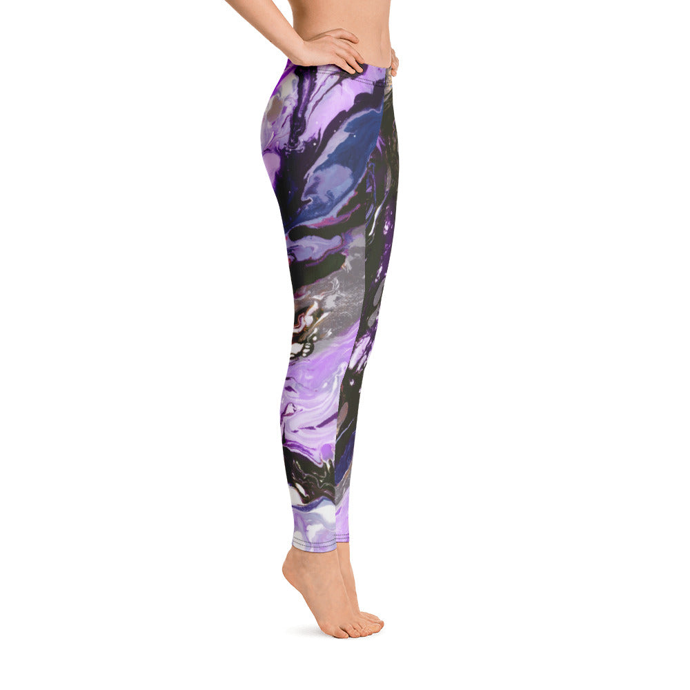 Fluid Purple | Women's Fine Art Regular-Waist Leggings