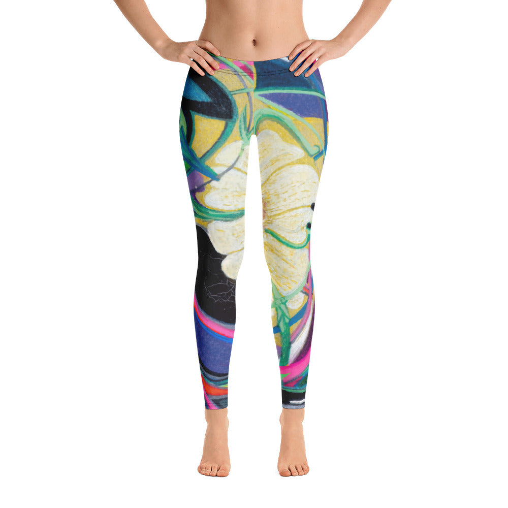 Nicole's Abstracts | Women's Fine Art Regular-Waist Leggings