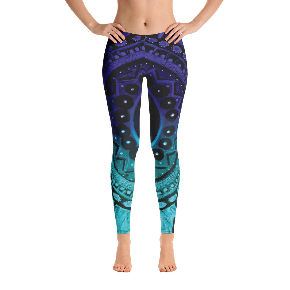 Mandala | Women's Fine Art Regular-Waist Leggings