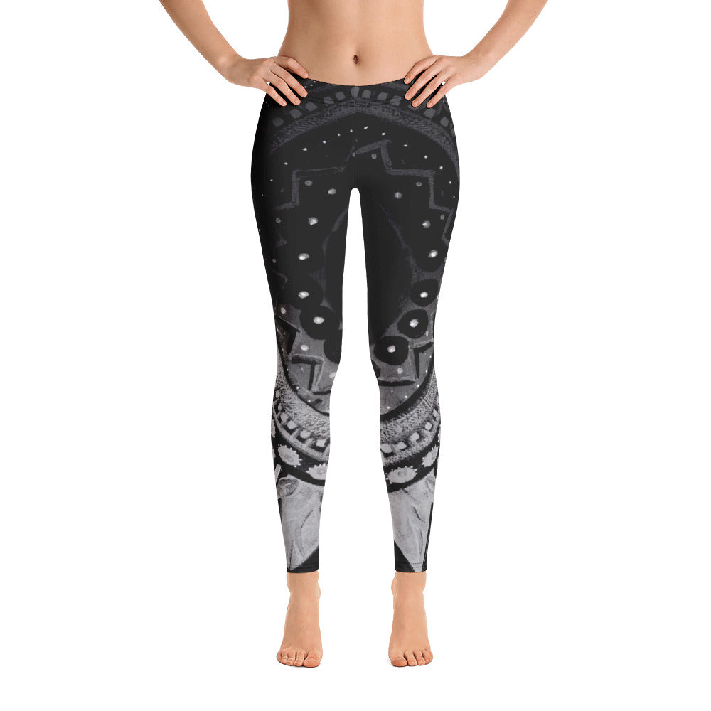 Mandala | Women's Fine Art Regular-Waist Leggings
