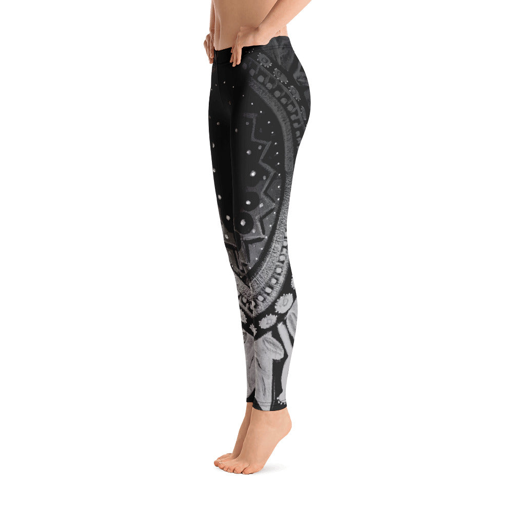 Mandala | Women's Fine Art Regular-Waist Leggings