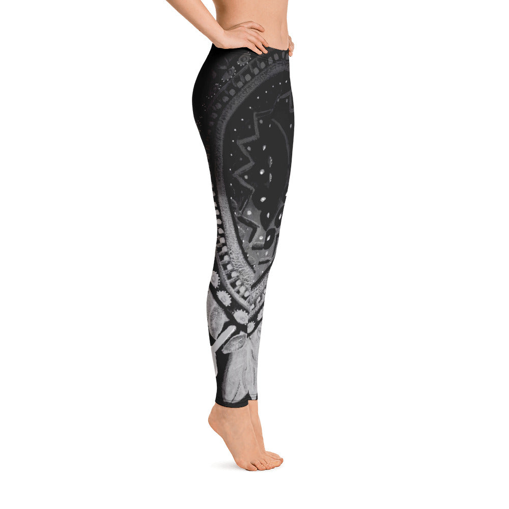 Mandala | Women's Fine Art Regular-Waist Leggings