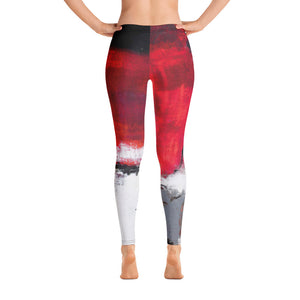 Abstract Woman Black and White | Women's Fine Art Regular-Waist Leggings