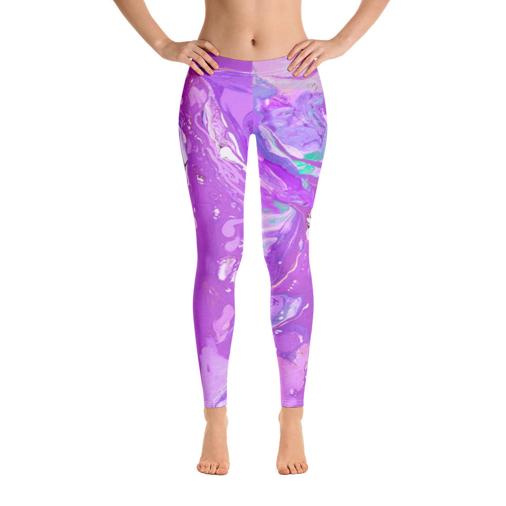 Fluid Purple | Women's Fine Art Regular-Waist Leggings