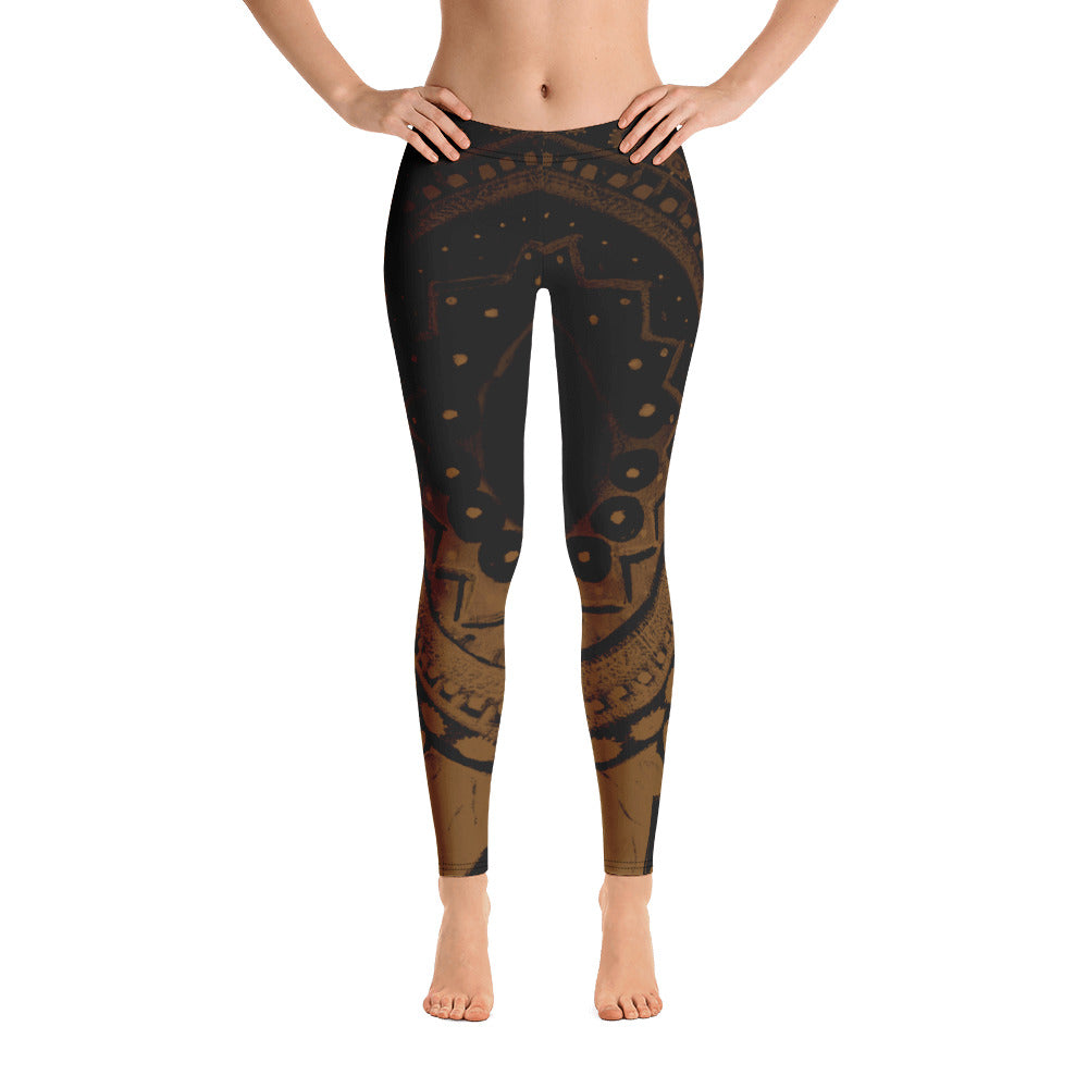 Mandala | Women's Fine Art Regular-Waist Leggings