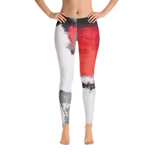 Abstract Woman Black and White | Women's Fine Art Regular-Waist Leggings