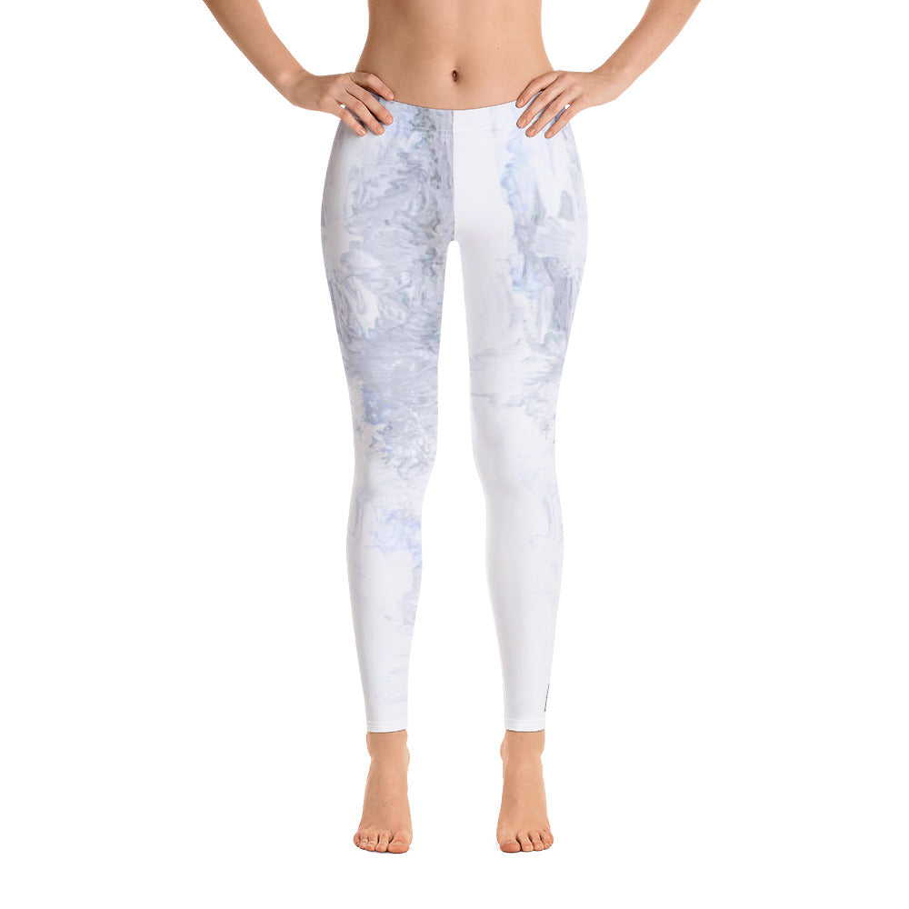 Grey Abstract - Spring Edition | Women's Fine Art Regular-Waist Leggings