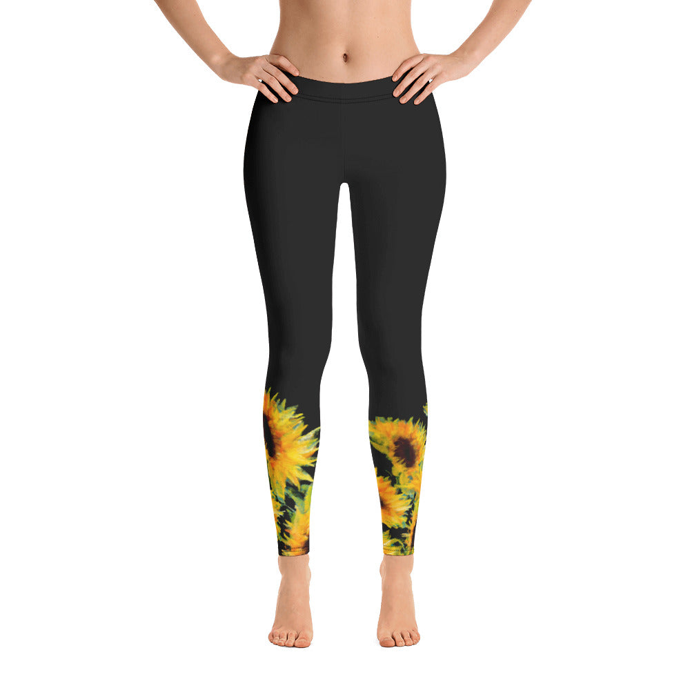 Black on sale sunflower leggings