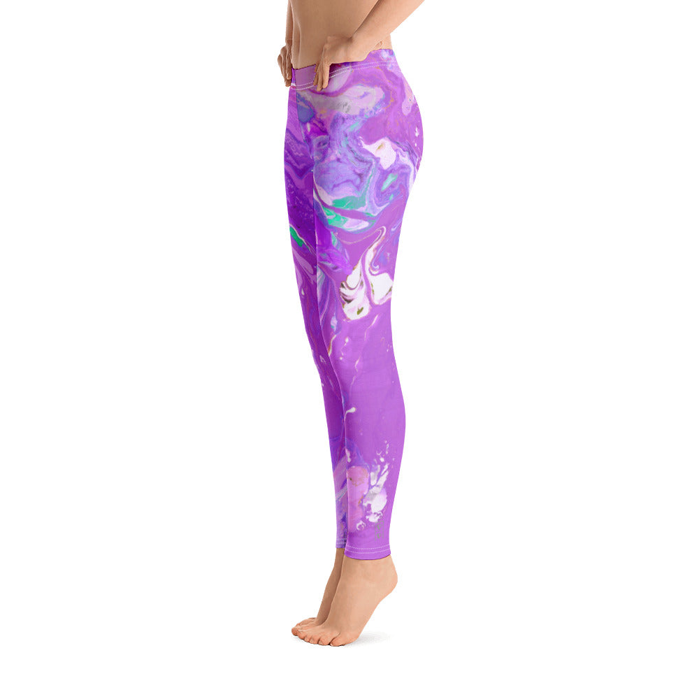 Fluid Purple | Women's Fine Art Regular-Waist Leggings