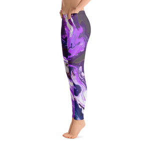 Fluid Purple | Women's Fine Art Regular-Waist Leggings