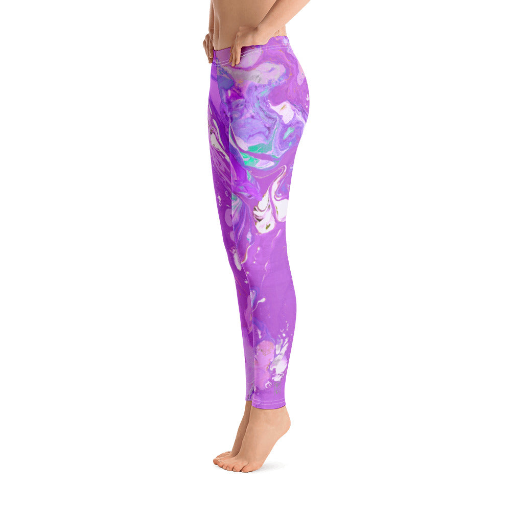Fluid Purple | Women's Fine Art Regular-Waist Leggings